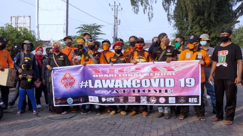 ORARI Lokal Kendal Bagi Masker Gratis