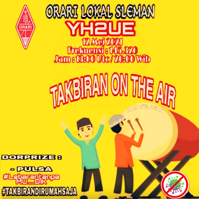 Special Net Idul Fitri 1442H ORARI Lokal Sleman TAkbiran On The Air