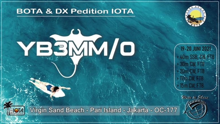 BOTA Pantai Pasir Perawan dan IOTA DX Pedition Pulau Pari