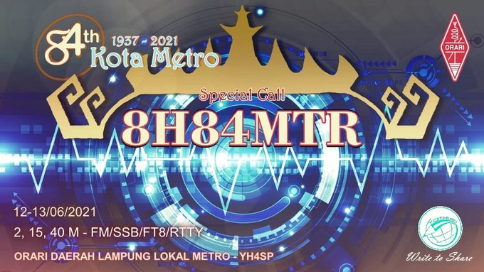 Special Call 8A84MTR HUT Kota Metro Lampung Ke-84