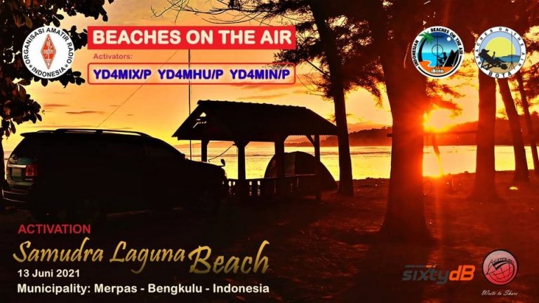Aktivasi Pantai Samudra Laguna YD4MIX YD4MHU YD4MIN