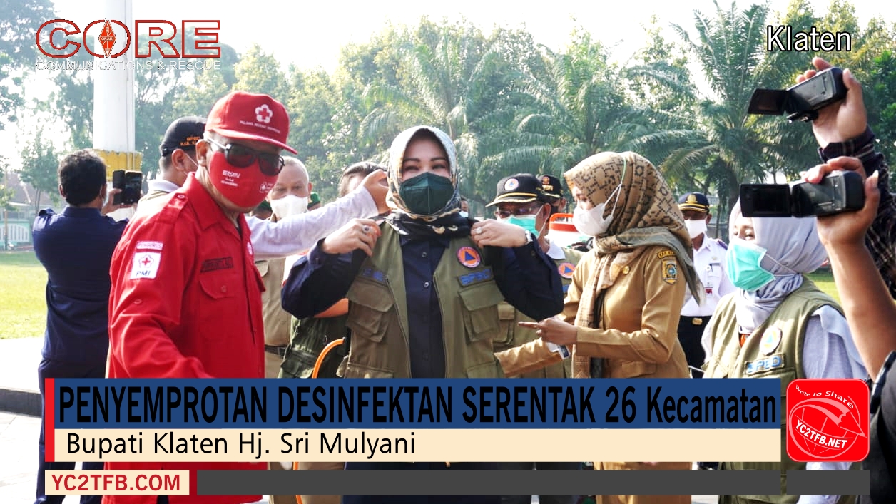 Bupati Klaten bersama relawan dan ORARI Lokal Klaten