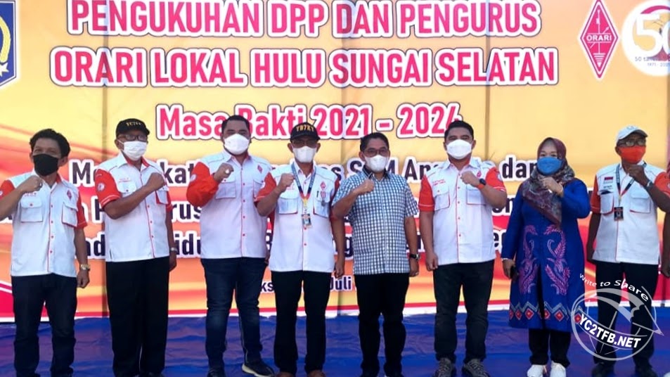 1 Pengukuhan DPP dan Pengurus ORARI Lokal Kabupaten HSS Masa Bakti 2021-2024