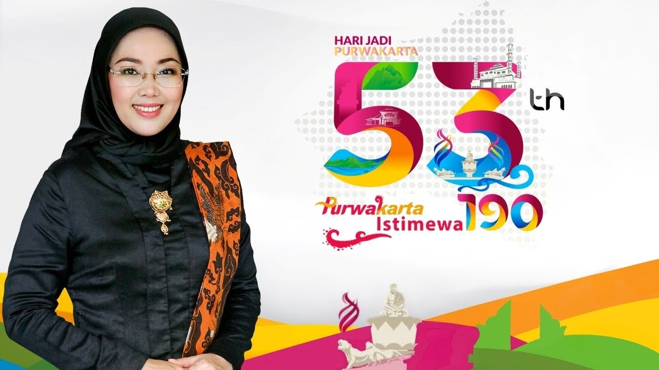Bupati Purwakarta Anne Ratna Mustika dalam HUT Purwakarta Ke-190 dan Kabupaten Purwakarta Ke-53. Special Call 8A190PWK