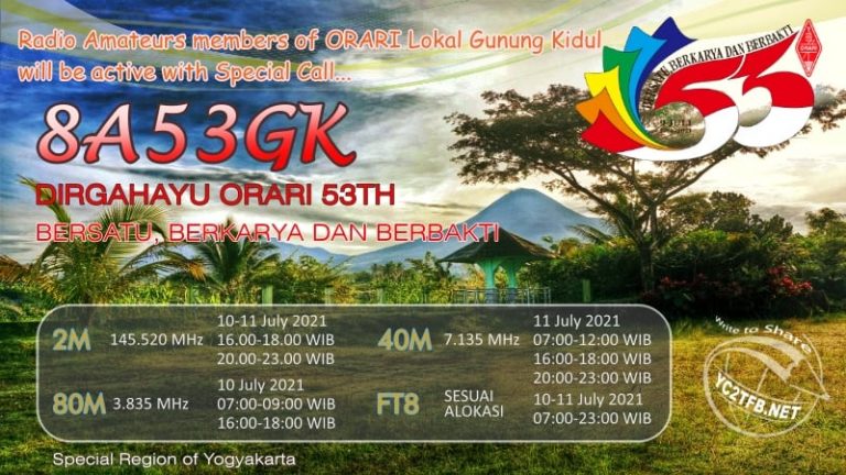 Flyer Special Call HUT ORARI Ke-53 8A53GK