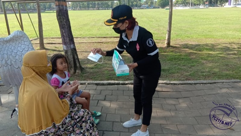 ORARI Purworejo bersama PMI Peduli Covid-19 Bagi Masker Gratis