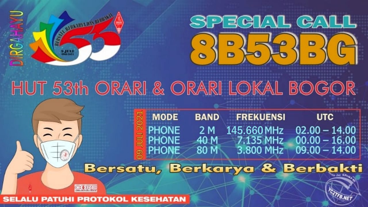 flyer 8b53bg hut orari bogor dan hut orari ke-53