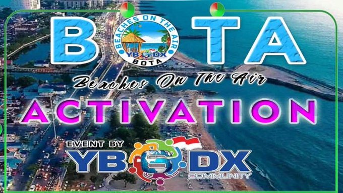 BOTA Pantai Padang akan getarkan kemolekan pantai keseluruh dunia melalui program DXPedition BOTA YB6-DXCommunity.