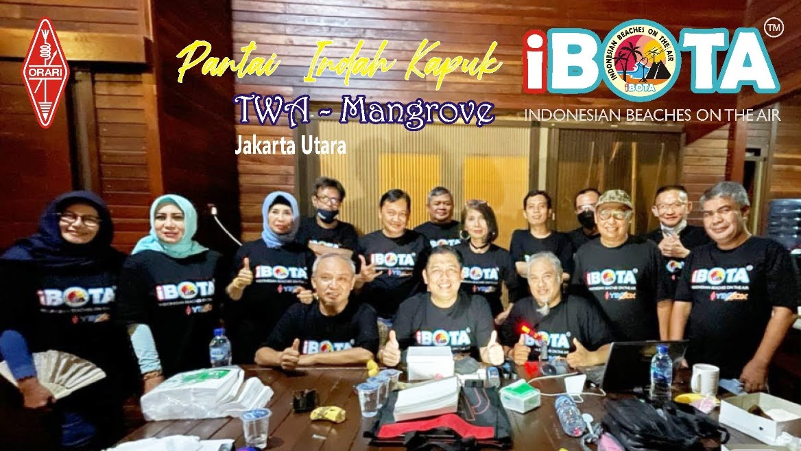 Kegiatan Beaches On The Air untuk aktivasi Pantai Indah Kapuk