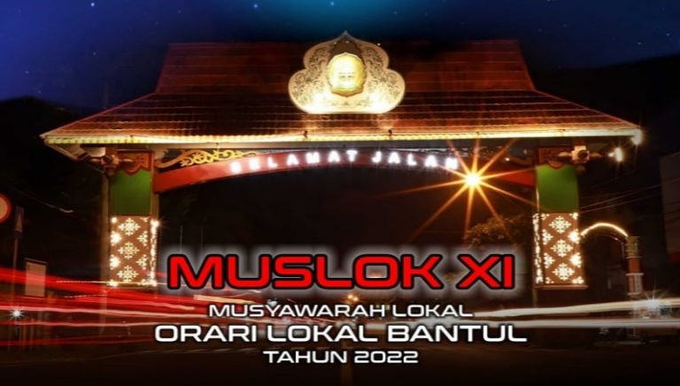 Muslok XI ORARI Lokal Bantul Tahun 2022