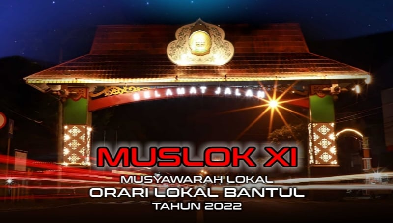 Muslok XI ORARI Lokal Bantul Tahun 2022