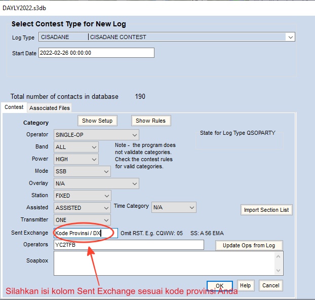 Log Type Cisadane Contest 2022