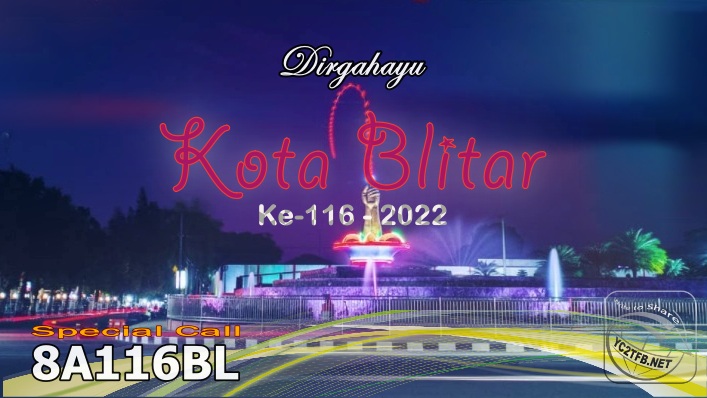 ORARI Lokal Blitar akan mengadakan kegiatan Special Call 8A116BL dalam rangka memperingati Hari Jadi Kota Blitar Ke-116