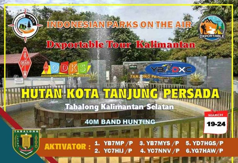 Indonesian Park On The Air (iPOTA) Hutan Kota Tanjung Persada, Tabalong di Kalimantan Selatan