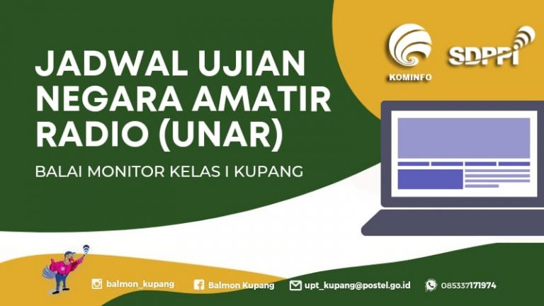 Ujian Negara Amatir Radio (UNAR) Balmon Kelas I Kupang