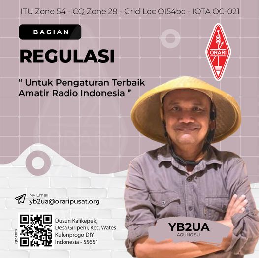 Aksentuasi Anggaran Dasar dan Anggaran Rumah Tangga ORARI oleh Agung Sulistiyono / YB2UA (Pengurus PUSAT ORARI Masa Bakti 2021-2026 Bagian Regulasi)