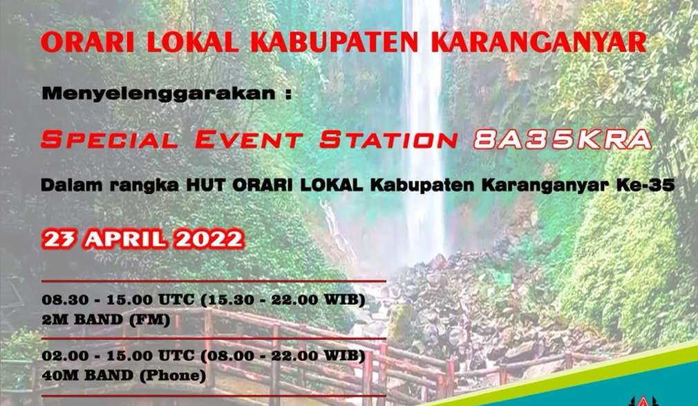 Special Call 8A35KRA Hari Jadi ORARI Lokal Kabupaten Karanganyar ke-35