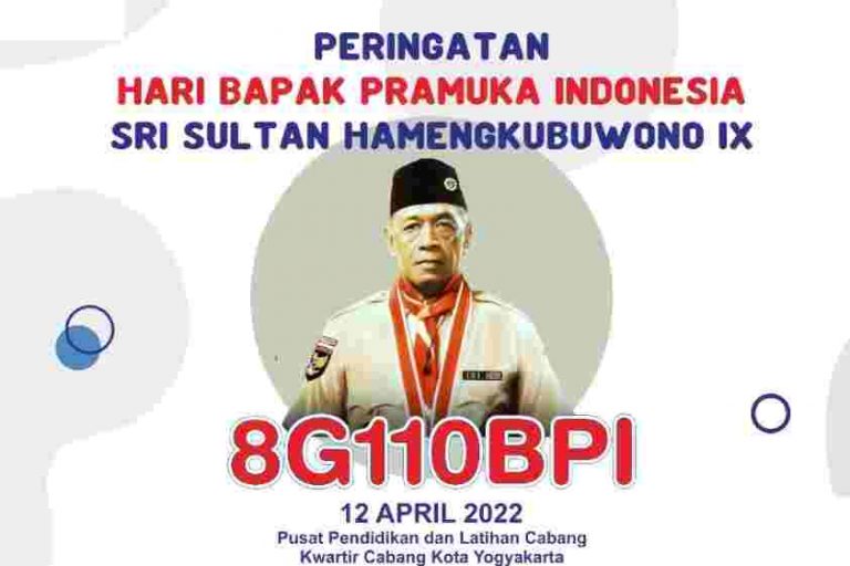 Kegiatan Special Call 8G110BPI adalah untuk memperingati Hari Bapak Pramuka Indonesia Sri Sultan Hamengkubuwono IX Tahun 2022.