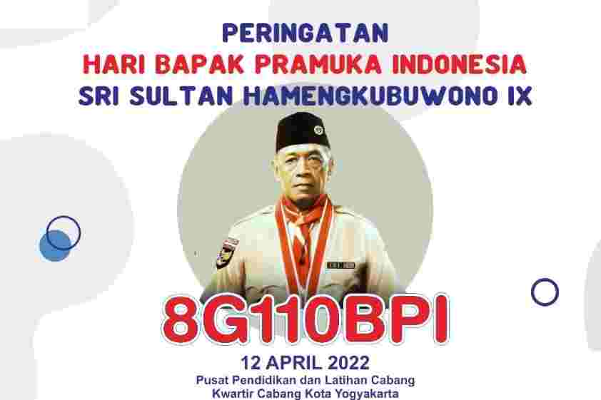Kegiatan Special Call 8G110BPI adalah untuk memperingati Hari Bapak Pramuka Indonesia Sri Sultan Hamengkubuwono IX Tahun 2022.