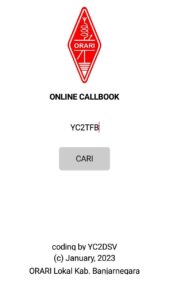 Callbook ORARI Online Apps