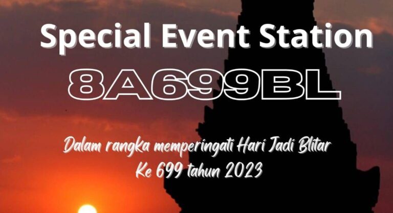 ORARI Lokal Blitar adakan Special Event Station (SES) 8A699BL dalam rangka Hari Jadi Blitar ke-699 Tahun 2023.