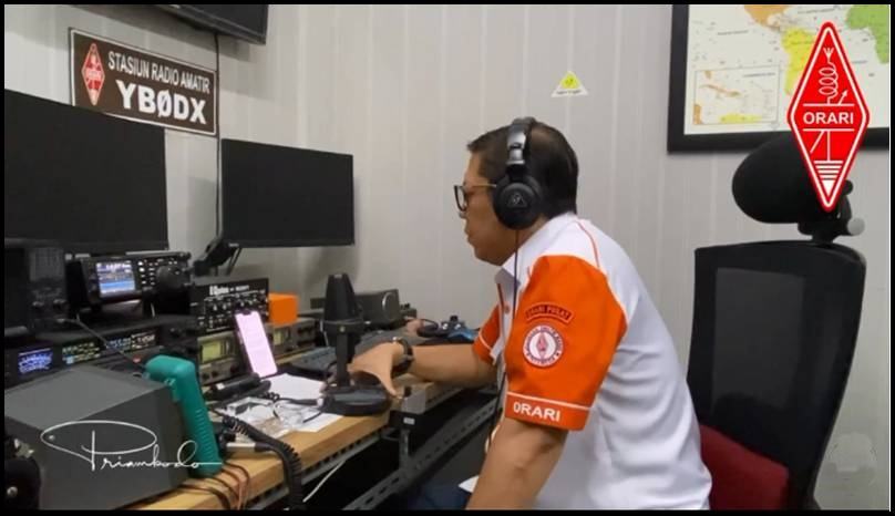 Ketua Umum ORARI Donny Imam Priambodo-YB0DX membuka Indonesia Award HUT RI ke-78