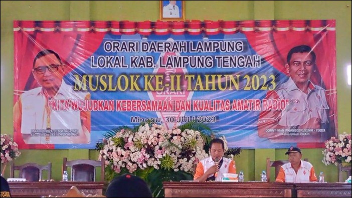 ORARI Lokal Lampung Tengah melaksanakan Musyawarah Lokal (MUSLOK) Ke-2 MUSLOK II ORARI Lokal Lampung Tengah Source Foto Orari Lokal Pringsewu