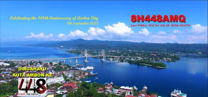 Special Call 8H448AMQ Event ORARI LOKAL AMBON dalam rangka memperingati Hari Ulang Tahun KOTA AMBON Ke-448 Tanggal 7 September 2023