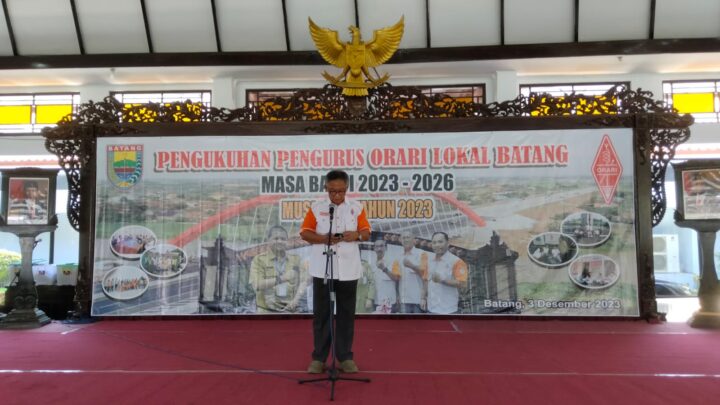 Ketua ORARI Daerah Jawa tengah dalam Musyawarah Lokal IX th 2023 ORARI Lokal Batang 