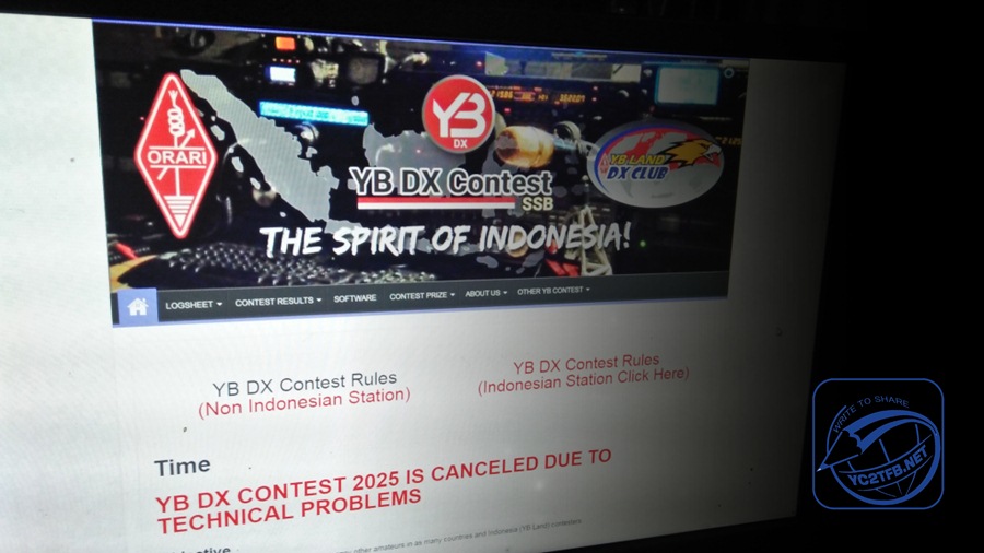 YB DX Contest 2025 dibatalkan