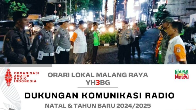 Dukungan Komunikasi Nataru Orari Lokal Malang Raya