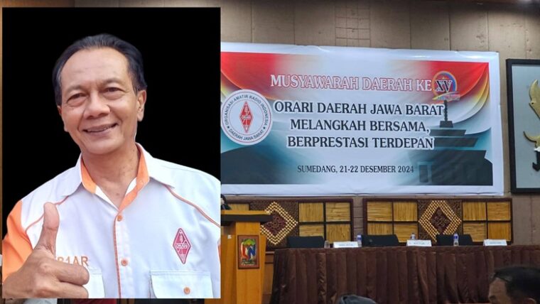 Yana Koryana YB1AR Sah Kembali jadi Ketua ORDA Jabar Hasil MUSDA XV