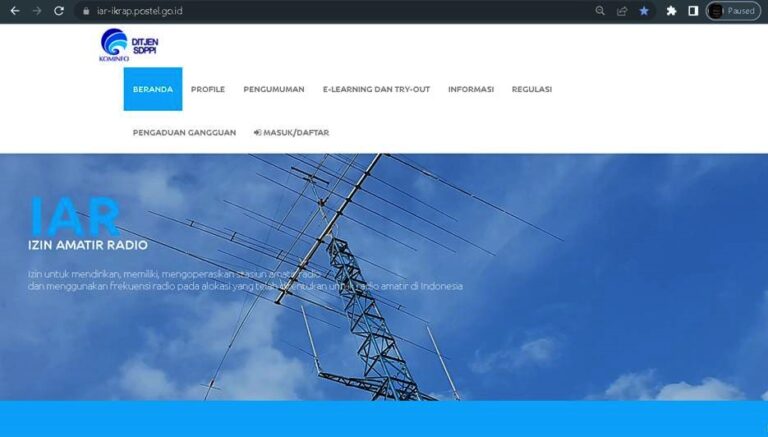 Pengumuman Penundaan Penerbitan IAR Izin Amatir Radio SDPPI ORARI