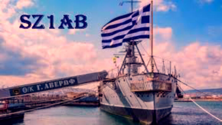 spesial callsign SZ1AB yang operasinya dari atas kapal perang bersejarah Yunani, namanya HS Georgios Averof