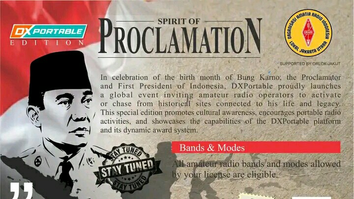 Ikuti! "Spirit of Proclamation" DXPortable, Rayakan Bulan Bung Karno
