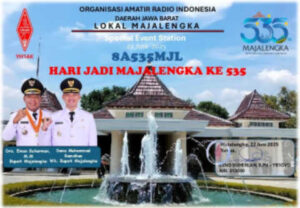 Download QSL card SES 8A535MJL - HUT Majalengka ke-535
