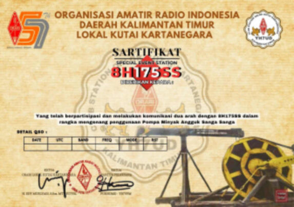 Download elektronik QSL Card Special Event Station (SES) 8H175SS