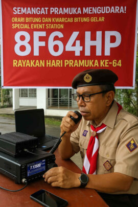 SES 8F64HP Hari Pamuka Ke-64, ORARI Lokal Bitung.