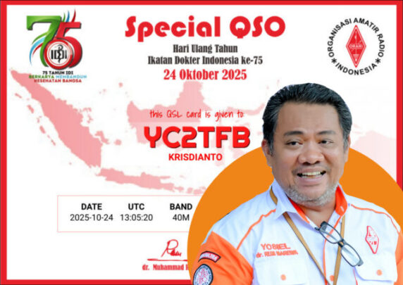 Special QSO Hari Ikatan Dokter Indonesia by YB8IEL