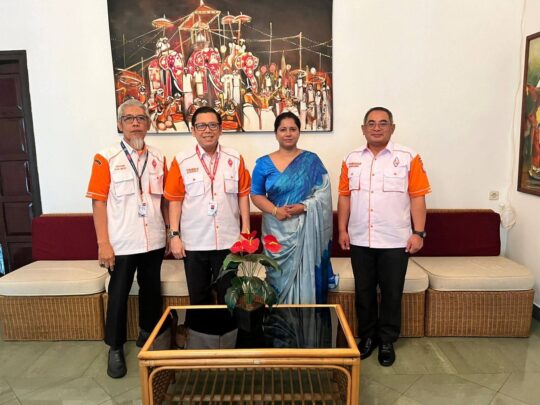 Economic Diplomacy Officer Kedubes Sri Lanka, Ibu Evadrylla N, bersama ORARI Pusat,