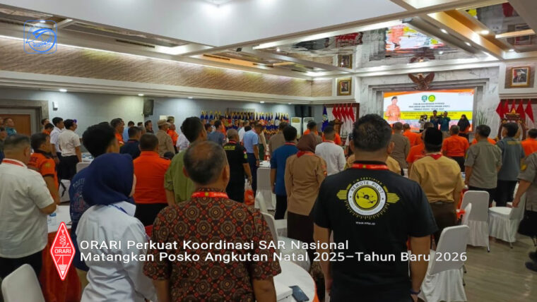 ORARI Perkuat Koordinasi SAR Nasional dan Matangkan Posko Dukom Angkutan Natal 2025–Tahun Baru 2026