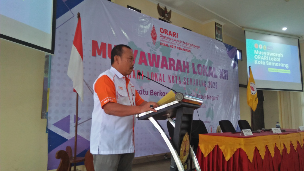 Ketua ORARI Lokal Kota Semarang YB2BNN, hasil Muslok XII ORARI Lokal Kota Semarang tahun 2026