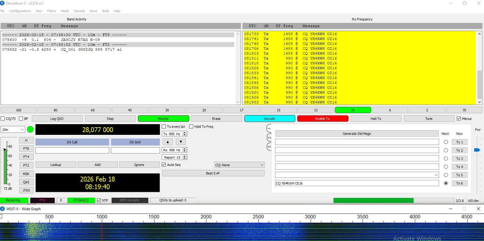FT2 hadir sebagai mode digital radio amatir terbaru super cepat