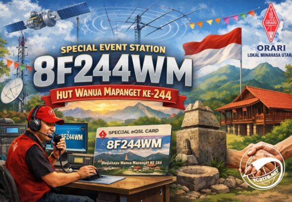 SES 8F244WM HUT Wanua Mapanget Ke-244, ORARI Lokal Minahasa Utara