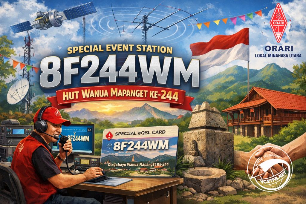 SES 8F244WM HUT Wanua Mapanget Ke-244, ORARI Lokal Minahasa Utara