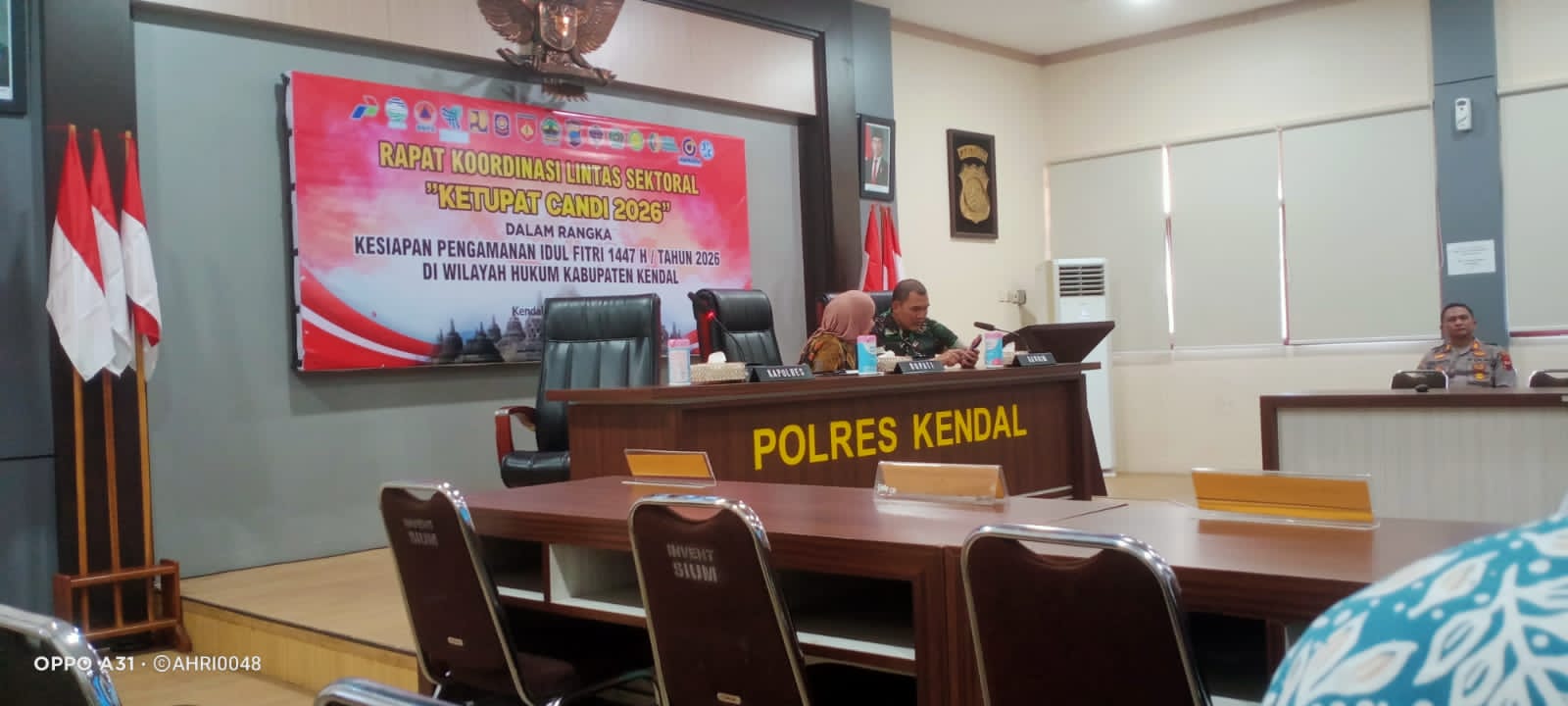 Rapat Koordinasi lintas sektoral Pengamanan Idul Fitri 2026 di Polres Kendal