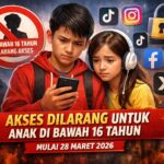 Pemerintah Batasi Akun Digital Anak di Bawah 16 Tahun Mulai 28 Maret 2026