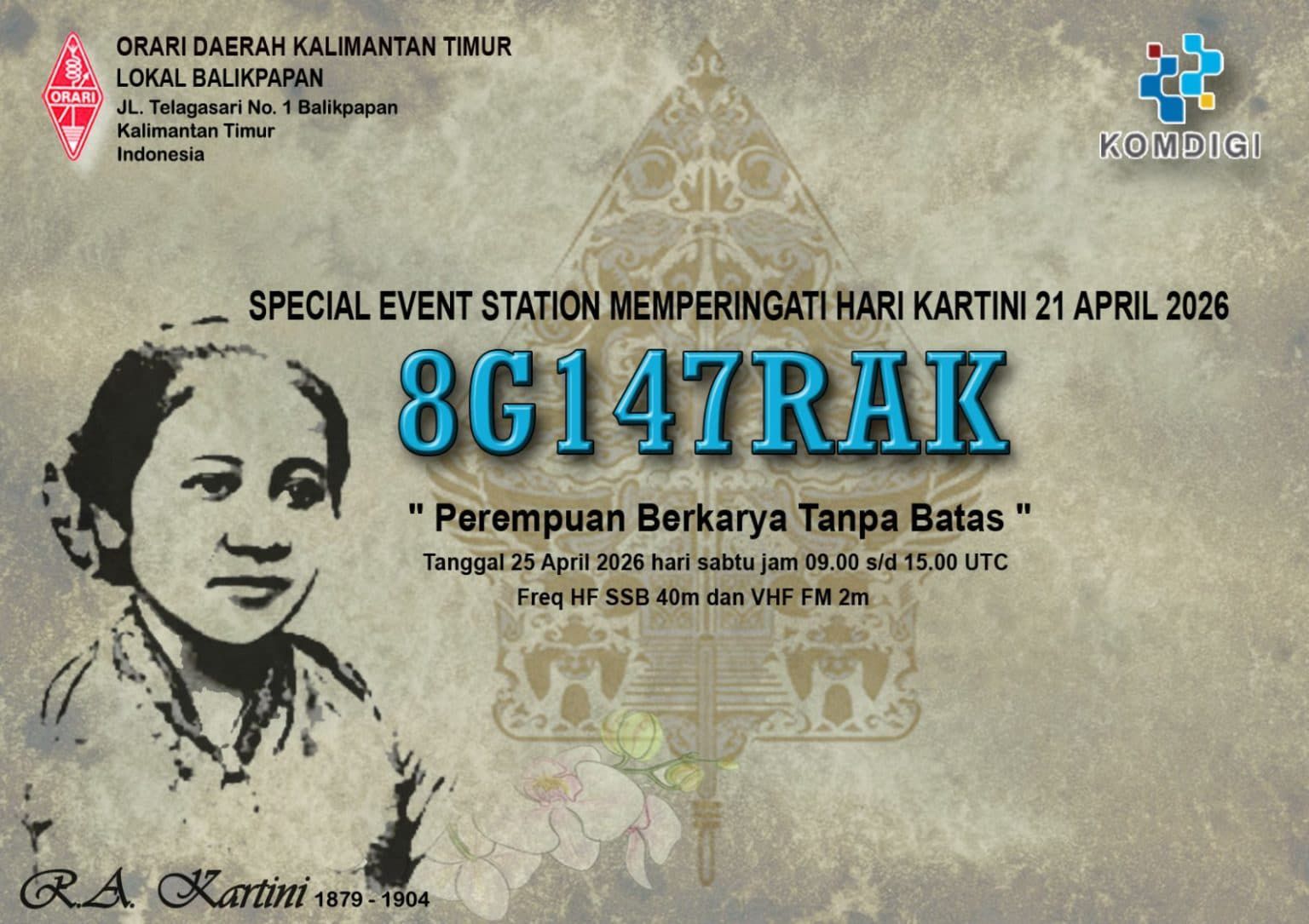 SES 8G147RAK ORARI Balikpapan Hari Kartini 2026