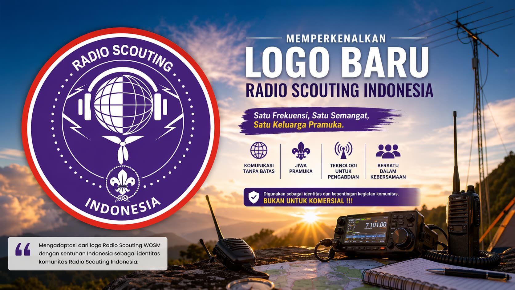 Logo Baru Radio Scouting Indonesia, Perkuat Identitas dan Semangat Kebersamaan