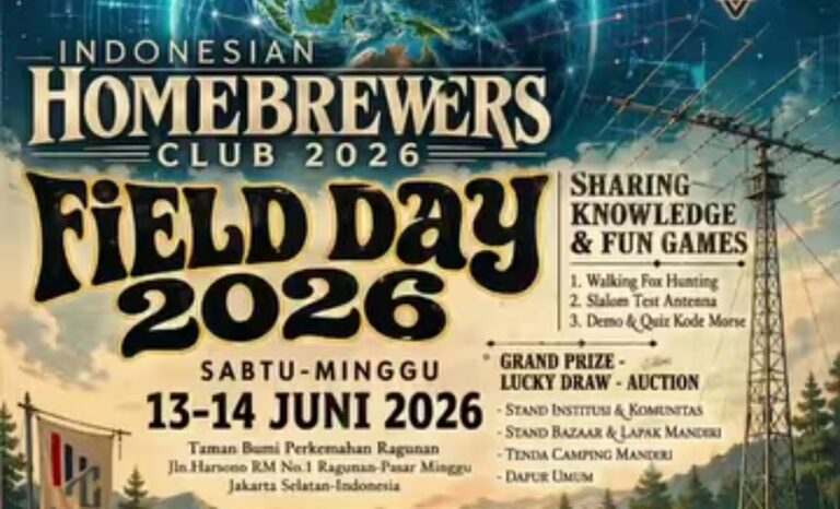 Indonesian Homebrewers Club (IHC) Field Day 2026